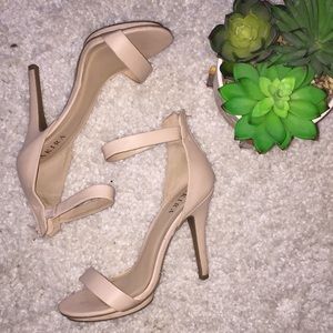 Heels Akira nude heel sandals size 8.5